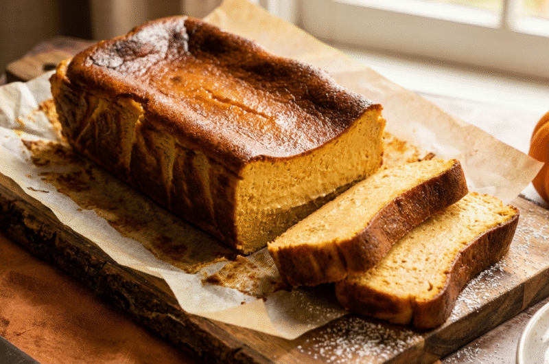 Pumpkin Basque Cheesecake